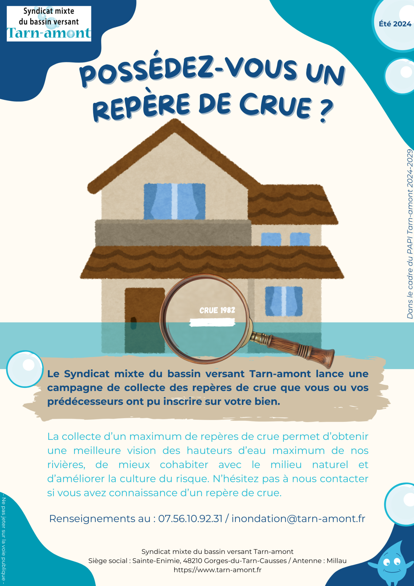 Lire la suite à propos de l’article Campagne de collecte de repères de crue